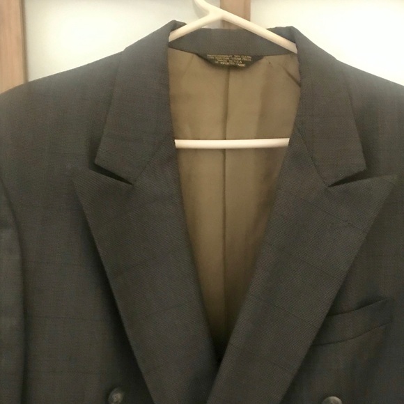 Mens suit jacket Strathmore USA 100% wool 42 Long - Picture 2 of 8